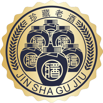 珍藏老酒鎏金徽章